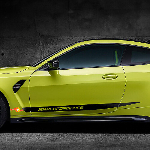 BMW M4 M3 G82 G83 M Performance Side Doors Stripe M pegatina de vinilo
