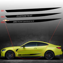 BMW M4 M3 G82 G83 M Performance Side Doors Stripe M pegatina de vinilo
 2