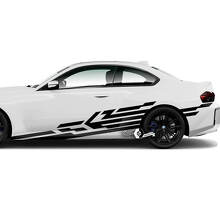 Par BMW M2 M240 G42 F22 F87 M Performance Wrap Splash Side Fender Puertas Líneas Cama Vinilo Calcomanía Etiqueta
 2