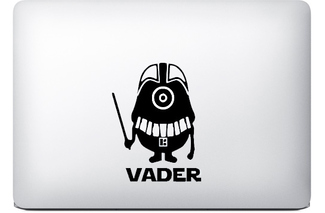 darth vader minion pegatina macbook
