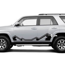 Par de pegatinas de vinilo para puerta lateral de 4Runner, Panel basculante de montañas, pegatinas de vinilo para Toyota 4Runner TRD
 2