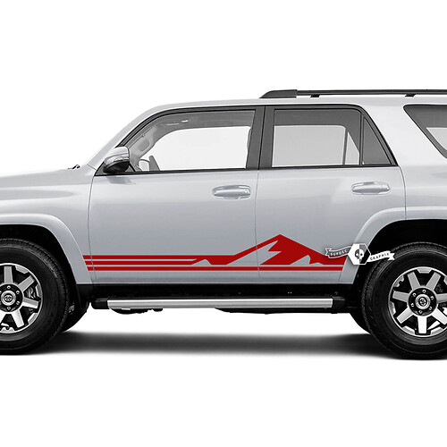 Vinilo adhesivo lateral con franjas estilo montaña para Toyota 4Runner