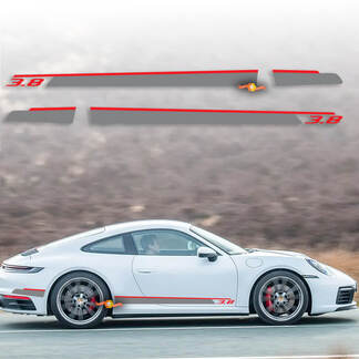 Porsche 911 - 991 RS 4.0 Kit de franjas laterales Adhesivo adhesivo
