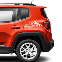 Vinilos adhesivos personalizados para guardabarros trasero lateral Mountains par para Jeep Renegade 2