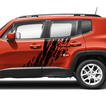 Calcomanías de vinilo personalizadas de barro para las puertas laterales para Jeep Renegade 2