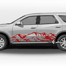 Par Dodge Durango puertas laterales rayas panel basculante montañas calcomanías pegatinas de vinilo
 2