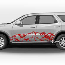 Par Dodge Durango puertas laterales rayas panel basculante montañas calcomanías pegatinas de vinilo
 2