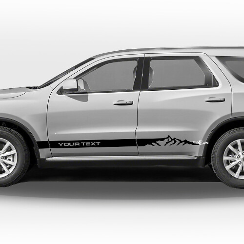 Juego de adhesivos de vinilo con franjas laterales estilo montaña para Dodge Durango