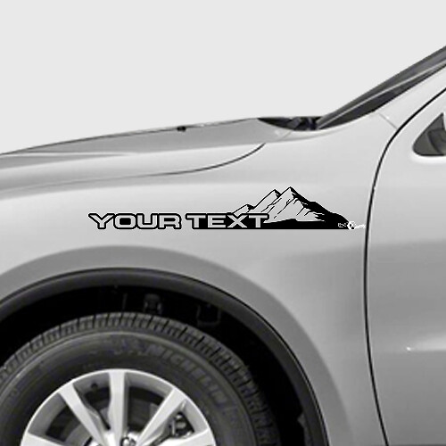 Kit de pegatinas de vinilo para guardabarros estilo montañas personalizado para Dodge Durango