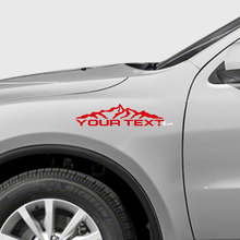 Kit de vinilo adhesivo con texto personalizado de cadena montañosa para guardabarros para Dodge Durango_2