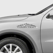 Kit de vinilo adhesivo con texto personalizado de cadena montañosa para guardabarros para Dodge Durango_3