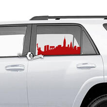 Par de pegatinas de vinilo laterales de la Estatua de la Libertad para ventana 4Runner para Toyota 4Runner
 2