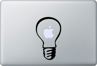 Etiqueta adhesiva de lámpara de luz para computadora portátil MacBook
