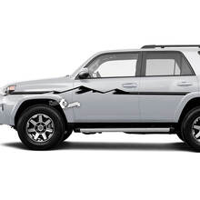 Par 4Runner puerta lateral vinilo montañas guardabarros líneas rayas vinilo calcomanías pegatinas se adapta a Toyota 4Runner TRD
 2