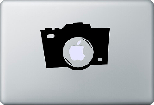 Etiqueta adhesiva de cámara fotográfica para computadora portátil MacBook
