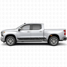 Tiras de Vinilo de Contorno Topográfico para Puertas y Paneles Laterales para Chevrolet Silverado 1500 T1XX 2019-2026_2