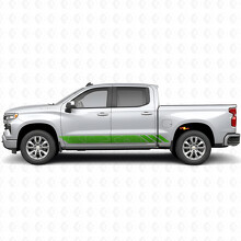 Tiras de Vinilo de Contorno Topográfico para Puertas y Paneles Laterales para Chevrolet Silverado 1500 T1XX 2019-2026_6
