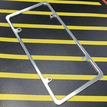 Marco de placa de matrícula en blanco Slimline Billet de EE. UU. de aluminio de grado aeronáutico CNC
 2