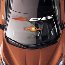 Calcomanía de vinilo para parabrisas Z06 para Chevrolet Corvette C8_2