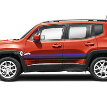 Jeep Renegade Puertas Raya Gráfico Vinilo Calcomanía Etiqueta Lado 3 Colores
 2