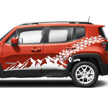 Calcomanía con banda lateral de pista de neumático para Jeep Renegade_2