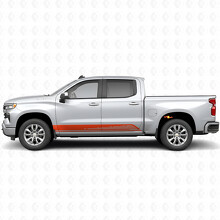 Tiras de Vinilo de Contorno Paralelo para Puerta y Paneles Laterales para Chevrolet Silverado 1500 T1XX 2019-2026_4