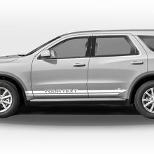 Juego de vinilos personalizados con franjas laterales dobles para Dodge Durango_2