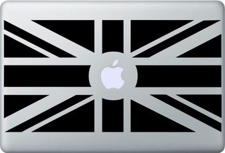 Etiqueta engomada de la bandera de Gran Bretaña Reino Unido para MacBook
