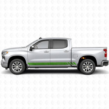 Tiras de vinilo topográficas para puertas y paneles de estribos para Chevrolet Silverado 1500 T1XX 2019-2026_6