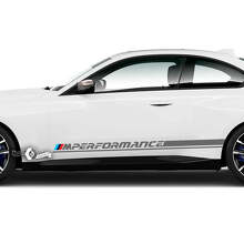 Kit de calcomanías vinilo de franjas laterales estilo M Performance para BMW M2 M240_2