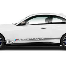 Par BMW M2 M240 G42 F22 F87 M Performance Side Line Stripe Doors Stripe Vinilo calcomanía pegatina
 2