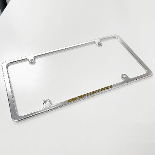Marco para matrícula de EE.UU. M Performance estilo aluminio billet delgado