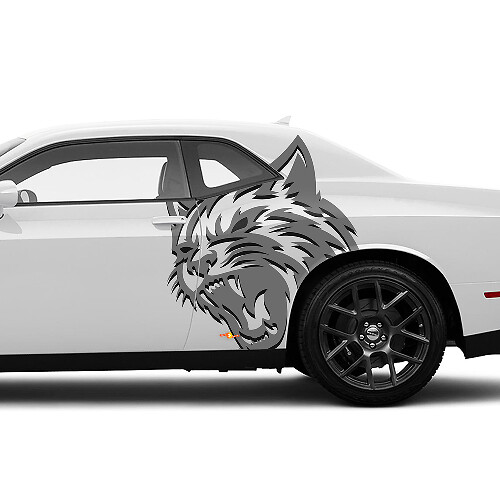 Juego de adhesivos de vinilo para guardabarros trasero Wildcat para Dodge Durango
