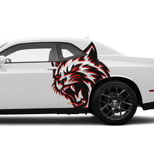 Juego de adhesivos de vinilo para guardabarros trasero Wildcat para Dodge Durango_2
