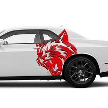 Juego de adhesivos de vinilo para guardabarros trasero Wildcat para Dodge Durango_3