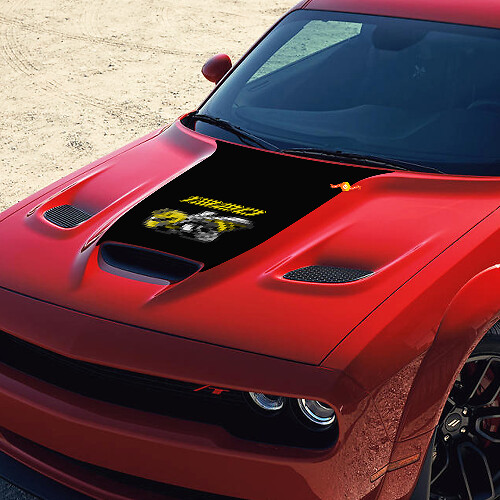 Adhesivo de vinilo para capó 1320 Super Bee para Dodge Challenger