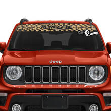 Jeep Renegade parabrisas ventana logotipo gráfico neumático pista vinilo calcomanía pegatina
 2
