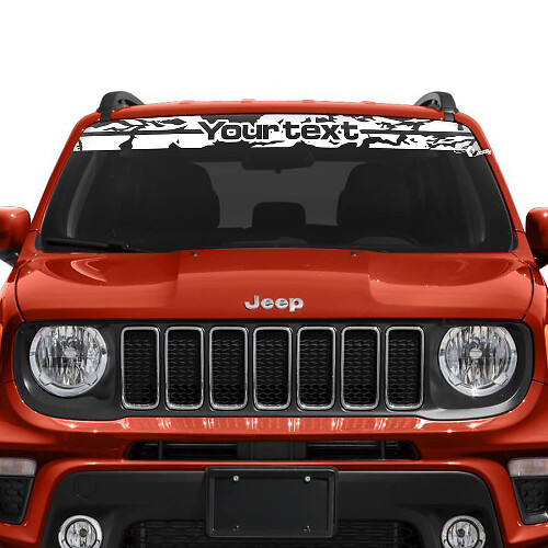 Pegatina de vinilo personalizada envejecida para parabrisas de Jeep Renegade_1
