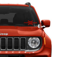 Etiqueta engomada gráfica del vinilo del Jeep Renegade de la ventana del parabrisas
 2