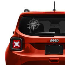 Vinilo Personalizado con Texto para Ventana de Portón Trasero Compass, Calcomanía para Jeep Renegade 2