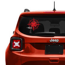 Vinilo Personalizado con Texto para Ventana de Portón Trasero Compass, Calcomanía para Jeep Renegade 3