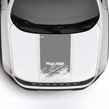 Texto Personalizado Destruido Desgastado Capó Logo Raya Vinilo Calcomanía Pegatina para Jeep Renegade Trailhawk 2