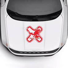 Calcomanía de Vinilo con Texto Personalizado Capó Águila Calva 2 para Jeep Renegade 3