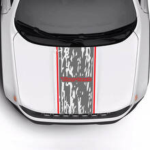 Texto Personalizado Franja de Vinilo para Moldura de Capó Dañado Destruido Pegatina 2 Colores para Jeep Renegade Trailhawk 2