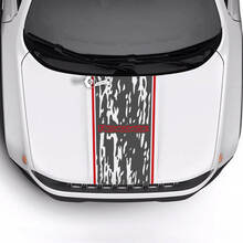 Jeep Renegade Trailhawk Sport Maltratado Destruido Hood Trim Stripe Vinilo Calcomanía Etiqueta 2 Colores
 2