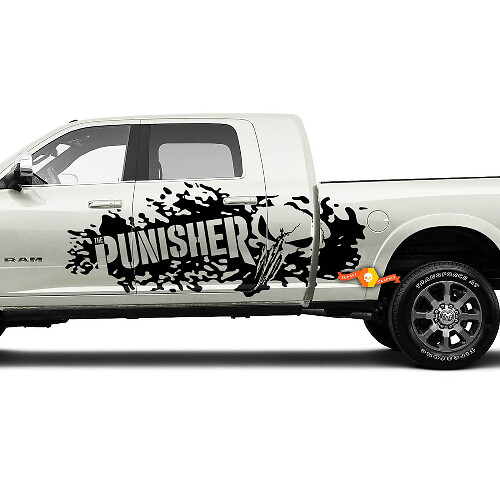 Kit de Vinilo Lateral Splash Punisher para Dodge Ram