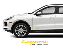 2 pegatinas para puerta con logotipo de Porsche Cayenne
 2