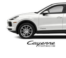 2 pegatinas para puerta con logotipo de Porsche Cayenne
 3