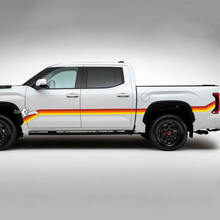 Par Toyota Tundra TRD Retro Vintage Doors Bed Stripe kit Calcomanías de vinilo Pegatinas 3 colores
 2