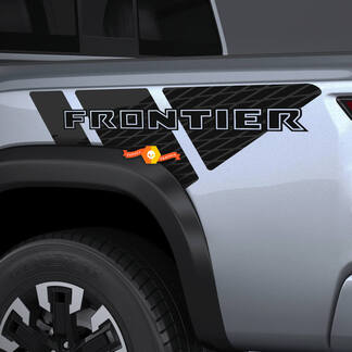 Par Nissan Frontier Bed Fender Side PickUp Truck Calcomanía adhesiva 2 colores
